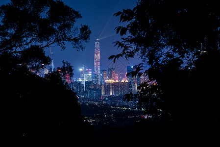 深圳平安大厦灯光秀背景图片