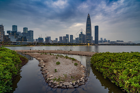 深圳地标春笋大楼背景图片