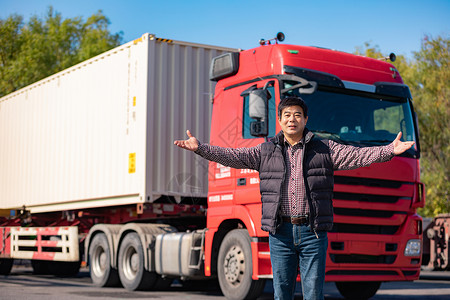 货车司机形象中国人高清图片素材