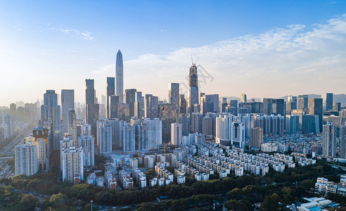 深圳平安国际金融中心深圳市福田区城市风光背景