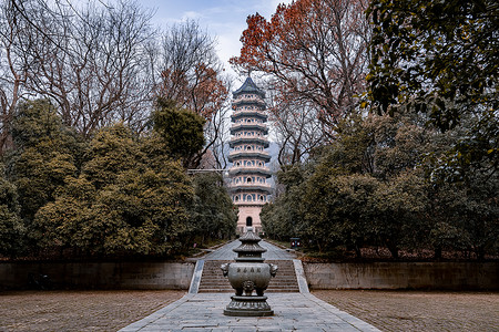 法雨禅寺南京灵谷寺寺庙旅游景点背景