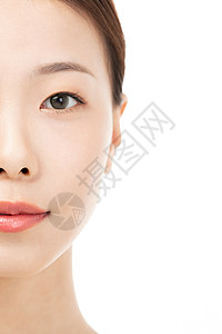 女性美容护肤半脸特写皮肤高清图片素材