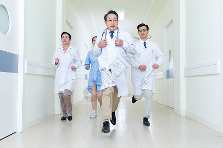 护士奔跑素材医生护士奔跑抢救背景