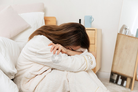 伤心女性年轻女性分手悲伤抑郁背景