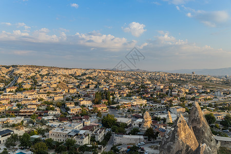 土耳其卡帕多西亚格雷梅村清晨高清图片