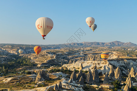 低卡世界素材土耳其著名的热气球背景