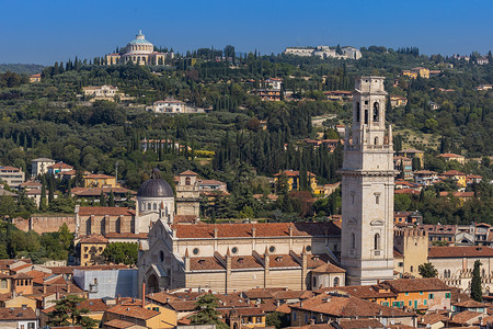 意大利著名旅游城市维罗纳老城建筑风光高清图片