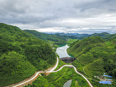 金家岭贵州金家槽水库风光背景