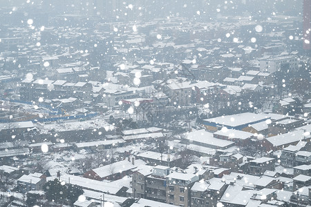 武汉汉口冬天雪景风雪高清图片素材