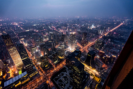 北京央视大楼夜景图片