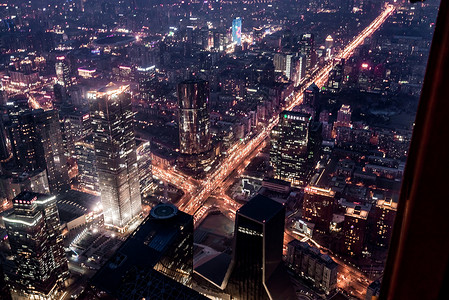 北京东三环夜景图片
