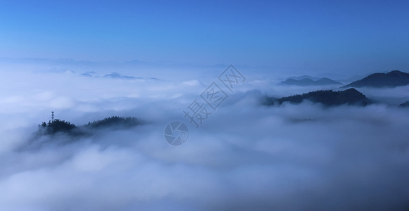 格伦峡谷云山雾海背景