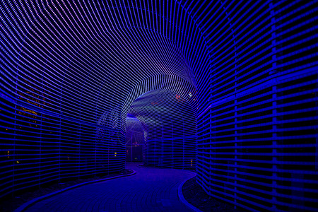 灯会 灯光隧道背景图片