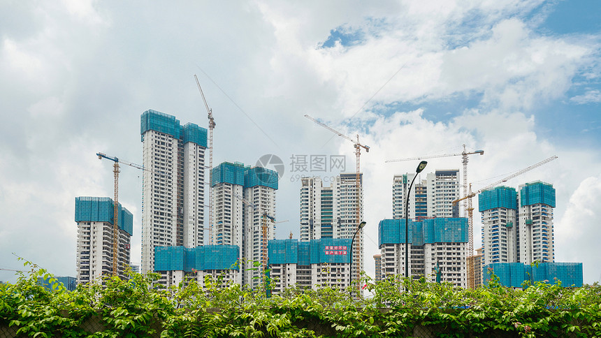 广西南宁建设中的新区城市建设图片