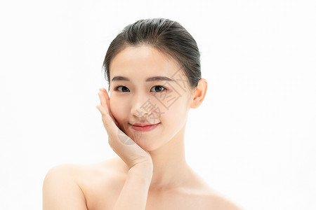 中国妆容女性护肤美容形象背景