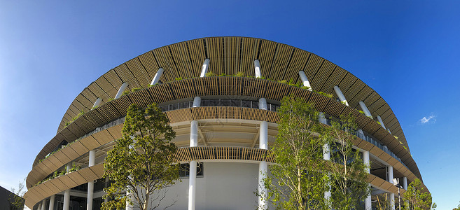 开幕式素材运动会主场馆日本新国立竞技场背景