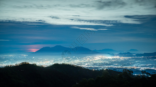 印尼布罗莫火山星空夜景高清图片