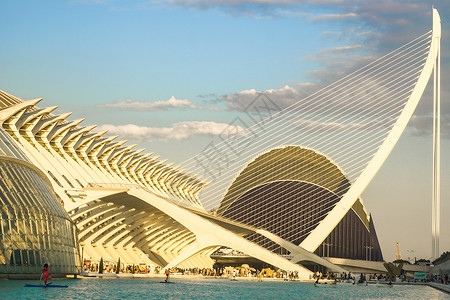 西班牙博物馆瓦伦西亚未来科学城背景