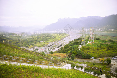 三峡双线五级船闸高清图片