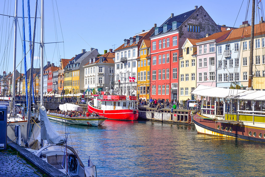 七月哥本哈根新港景观图片