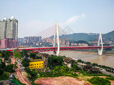 重庆长江大桥跨江桥高清图片素材