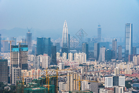 深圳南山区建筑群繁荣高清图片素材