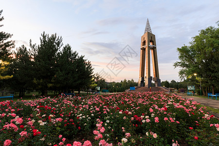 吉尔吉斯斯坦比什凯克胜利公园景色高清图片