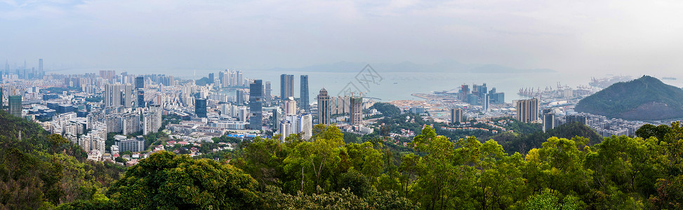 深圳南山区建筑群发达高清图片素材