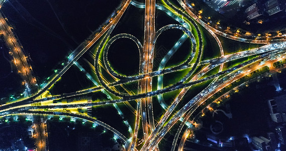 河南郑州郑东新区夜景图片