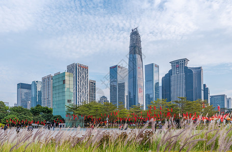 深圳市中心CBD高层建筑高清图片素材