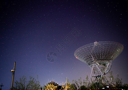 北京密云不老屯天文台星空背景图片