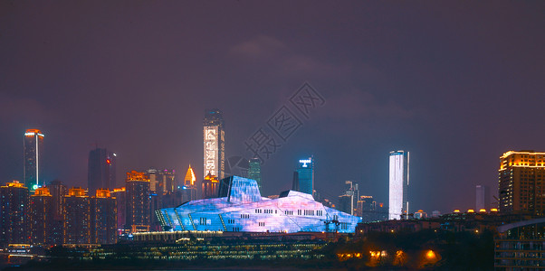重庆大剧院夜景图片