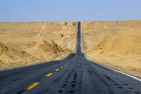 沙漠道路甘肃公路背景