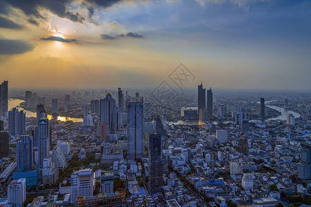 曼谷大楼曼谷首都天使之城背景