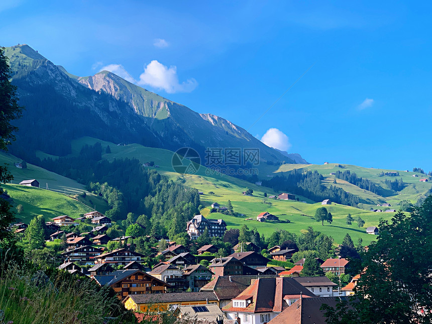 瑞士度假小镇代堡图片