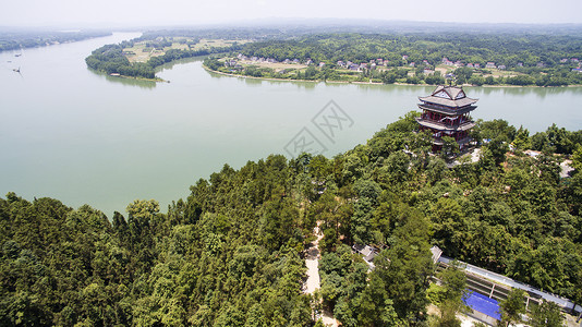 湖南省常德桃花源沅水背景图片