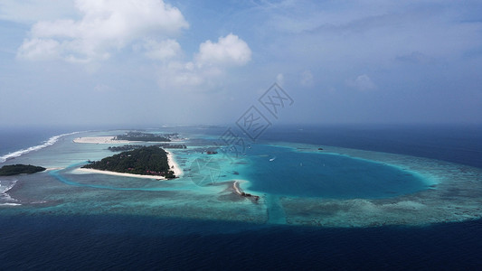 马尔代夫拉克代夫海航拍高清图片