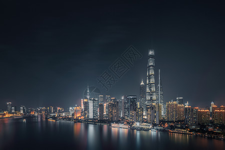 上海陆家嘴夜景灯光图片