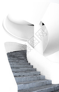 广州二沙岛文立方美术馆白色旋转楼梯图片