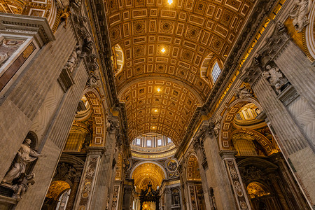 圣保罗大教堂观罗马圣保罗大教堂内部背景