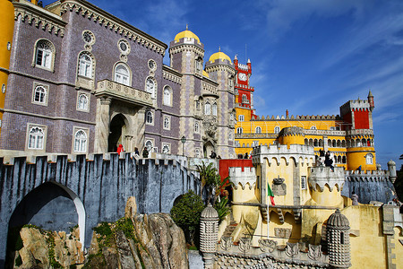 塔特拉葡萄牙辛特拉佩纳宫背景