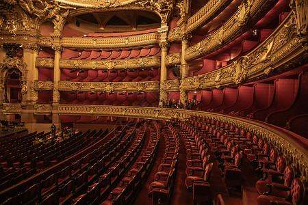 法国巴黎歌剧院演出大厅旅游度假高清图片素材