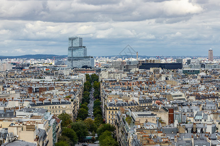 巴黎城市全景图图片
