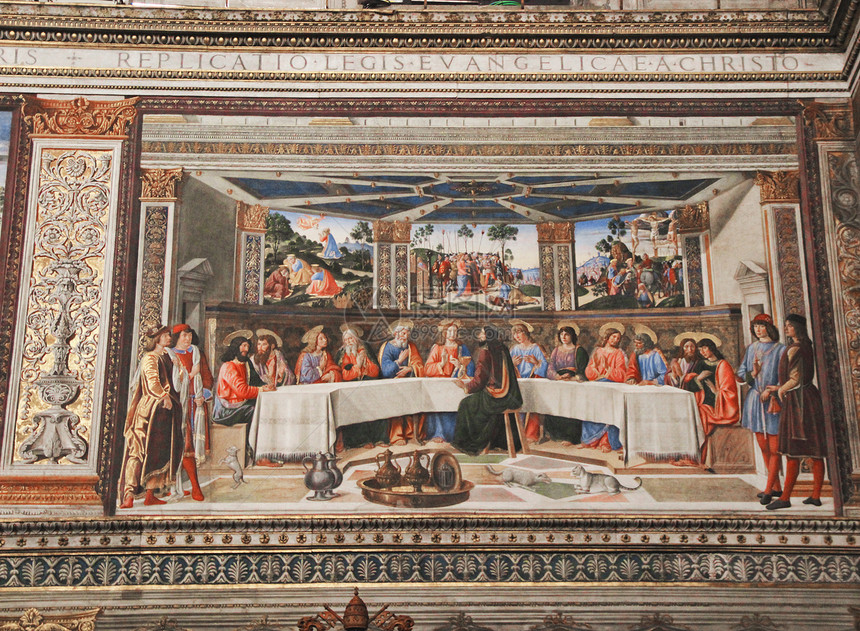 梵蒂冈博物馆壁画图片