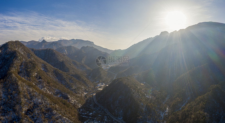 秦岭南北分界线峪口