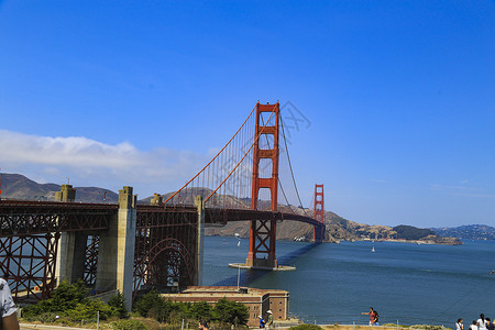 美国大桥美国旧金山金门大桥背景