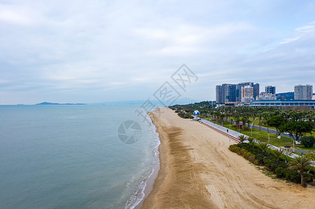 厦门会展环岛路海岸线背景图片