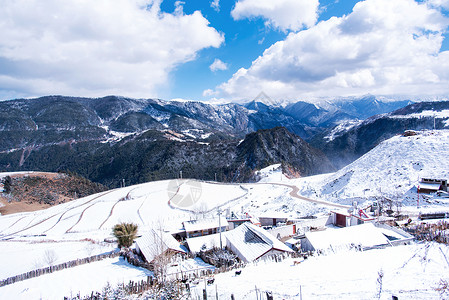 云南冬季山景图片