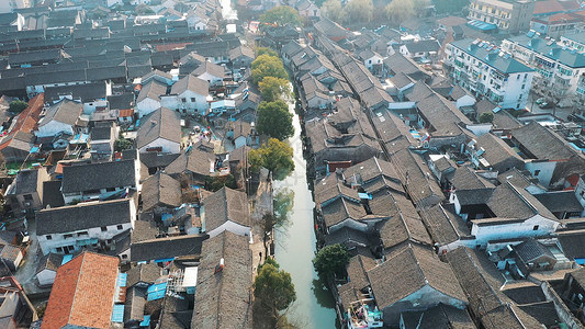 上海枫泾古镇背景图片