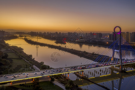 古都咸阳渭河大桥背景